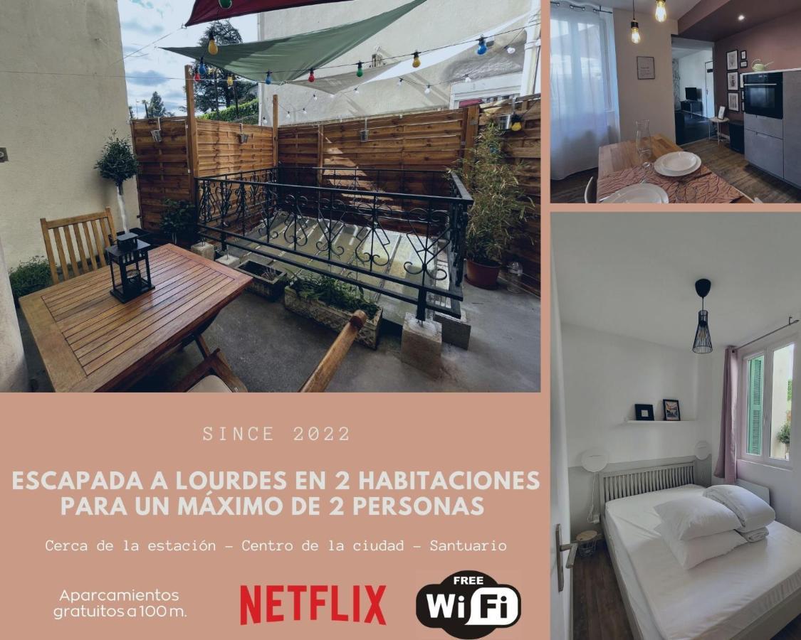 Escapade A Lourdes Dans Beau T2 Avec Terrasse - Proche Gare Et Centre Ville Ngoại thất bức ảnh